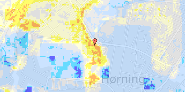 Ekstrem regn på Hørninggårdsvej 1