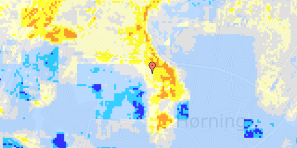 Ekstrem regn på Hørninggårdsvej 8