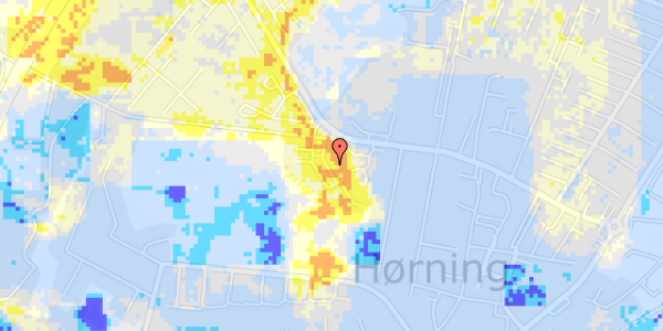 Ekstrem regn på Hørninggårdsvej 11