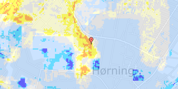 Ekstrem regn på Hørninggårdsvej 13