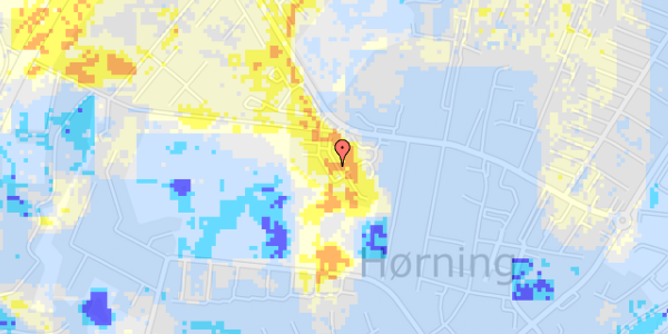 Ekstrem regn på Hørninggårdsvej 19