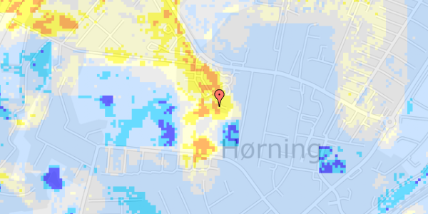 Ekstrem regn på Hørninggårdsvej 48