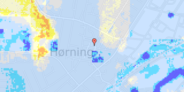 Ekstrem regn på Nørre Alle 5