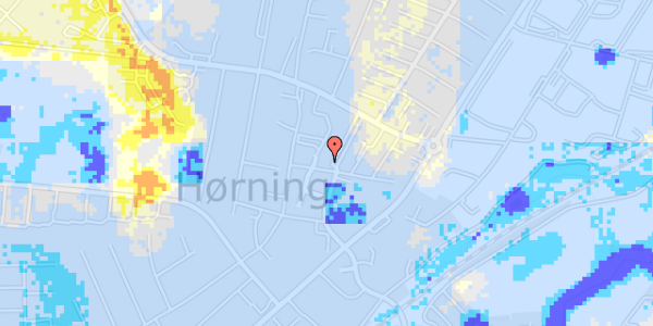 Ekstrem regn på Nørre Alle 7, 1. 