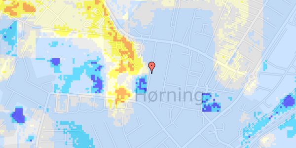 Ekstrem regn på Nyvangsvej 16A