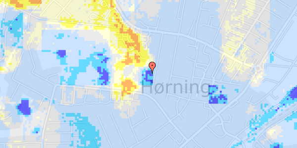 Ekstrem regn på Nyvangsvej 18B