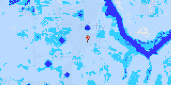 Ekstrem regn på Vestermarken 11