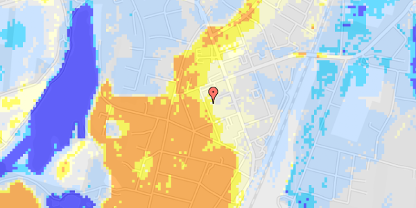 Ekstrem regn på Fredensgade 1