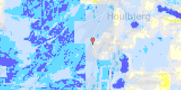 Ekstrem regn på Hammelvej 214