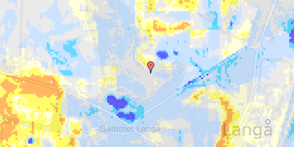 Ekstrem regn på Hostrupsvej 34