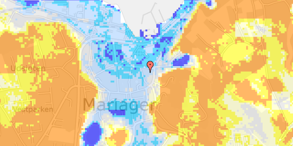 Ekstrem regn på Havnegade 1E