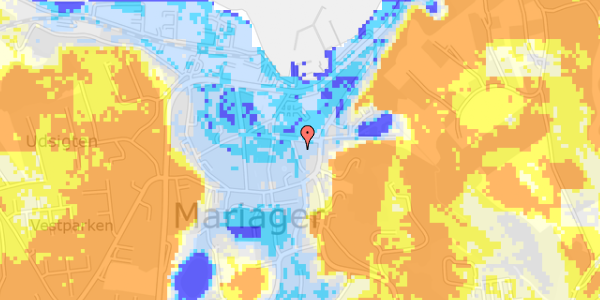 Ekstrem regn på Havnegade 1H