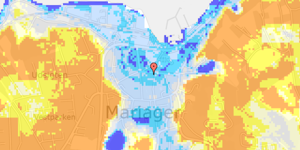 Ekstrem regn på Havnegade 9B