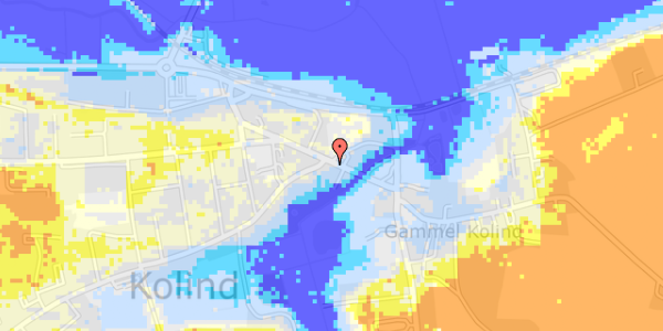 Ekstrem regn på Bredgade 32, 1. th