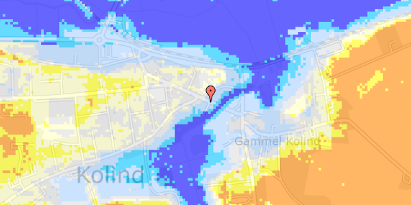 Ekstrem regn på Bredgade 34A, 1. mf