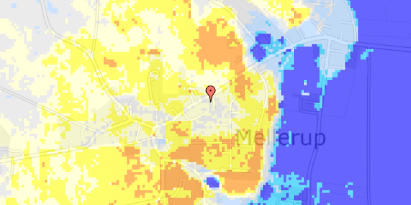 Ekstrem regn på Amtsvejen 112