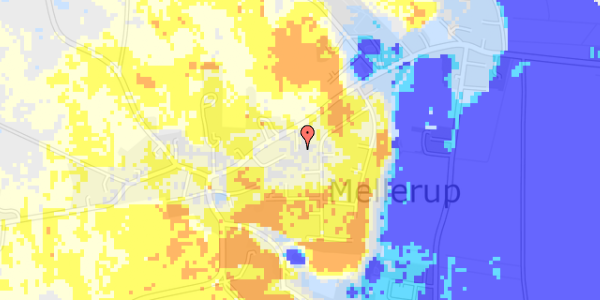 Ekstrem regn på Amtsvejen 116