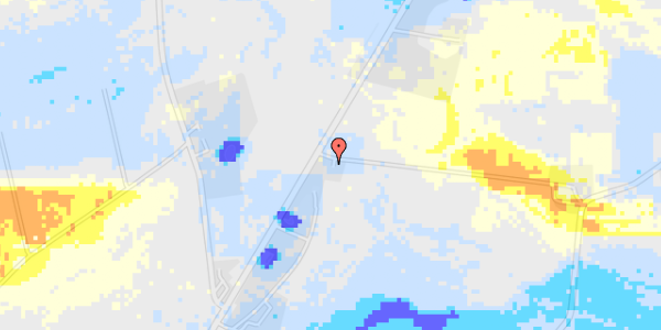 Ekstrem regn på Hadsundvej 584