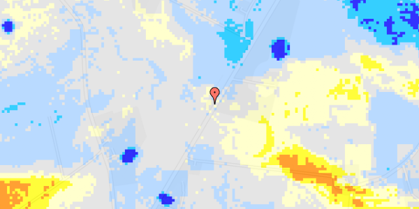 Ekstrem regn på Hadsundvej 589