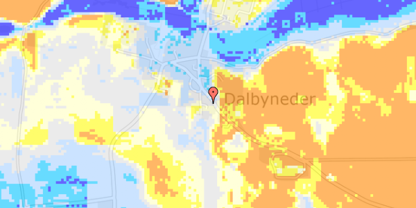 Ekstrem regn på Kirkebakken 4