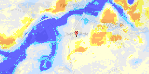 Ekstrem regn på Udbyhøjvej 462