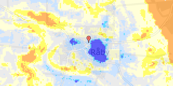 Ekstrem regn på Udbyhøjvej 645