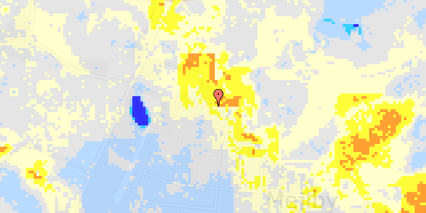 Ekstrem regn på Vesterholmsvej 5