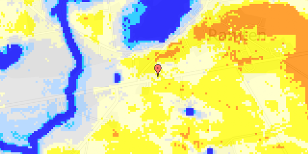 Ekstrem regn på Hovedvejen 64