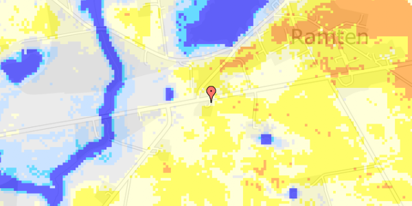 Ekstrem regn på Hovedvejen 75