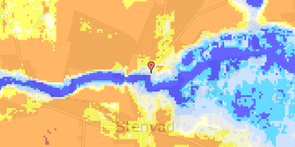 Ekstrem regn på Stenvad Bygade 18