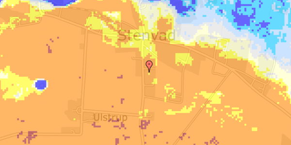 Ekstrem regn på Stenvad Bygade 47