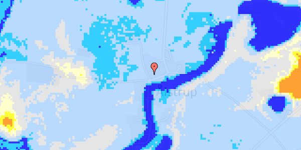 Ekstrem regn på Aalstrupvej 20