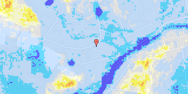 Ekstrem regn på Borgbjergalle 22