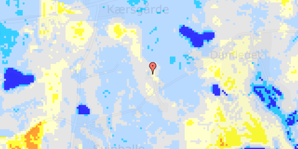 Ekstrem regn på Damledet 21