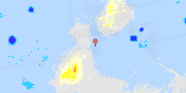 Ekstrem regn på Dyngby Møllevej 26