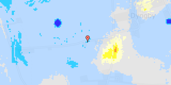 Ekstrem regn på Dyngby Møllevej 37