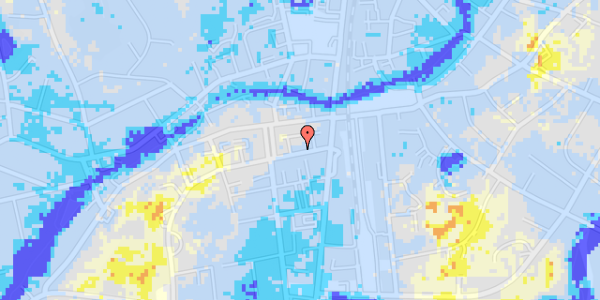 Ekstrem regn på Holsteinsgade 10, 3. th