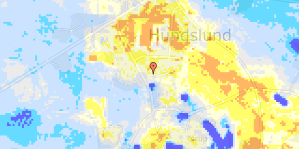 Ekstrem regn på Lille Torupvej 1