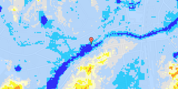 Ekstrem regn på Nørregade 34, 1. tv