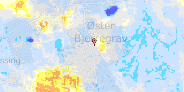 Ekstrem regn på Frederiksbergvej 17