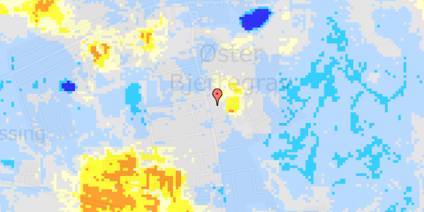 Ekstrem regn på Frederiksbergvej 19