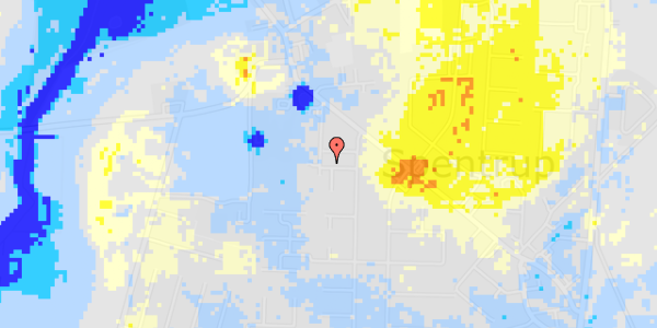 Ekstrem regn på Gefionsvej 6