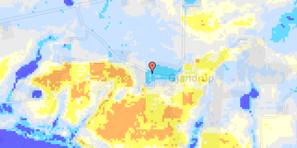 Ekstrem regn på Gjandrup Byvej 11