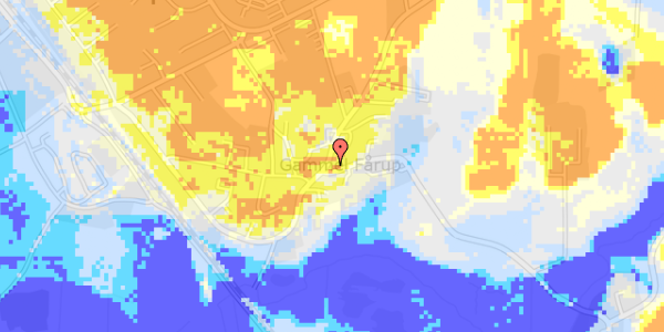 Ekstrem regn på Gammel Randersvej 44