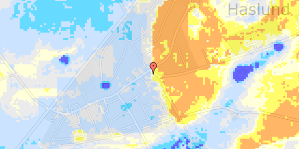 Ekstrem regn på Amstrupgårdsvej 2