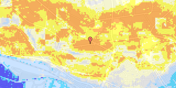 Ekstrem regn på Danmarksgade 4, 1. th