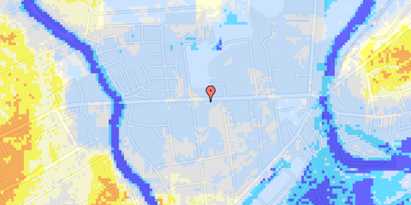 Ekstrem regn på Dronningborg Boulevard 78