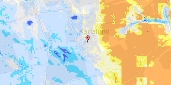 Ekstrem regn på Karlsbergvej 69