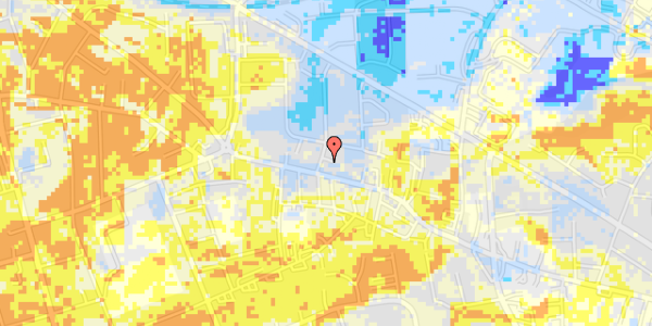 Ekstrem regn på Landlystvej 2A