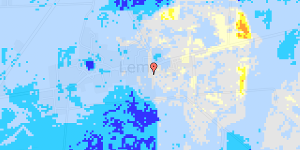 Ekstrem regn på Lemvej 60